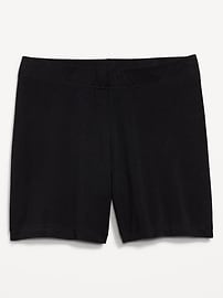 View large product image 3 of 3. High-Waisted Biker Shorts -- 6-inch inseam