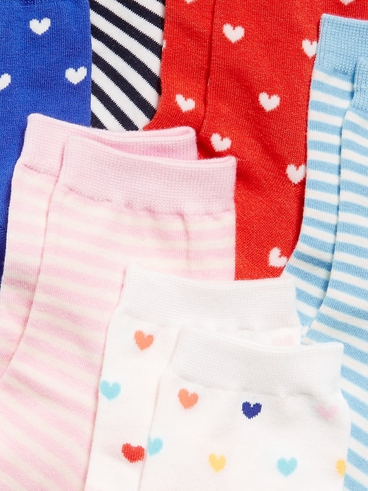 View large product image 2 of 2. Novelty Quarter Crew Socks 6-Pack for Women
