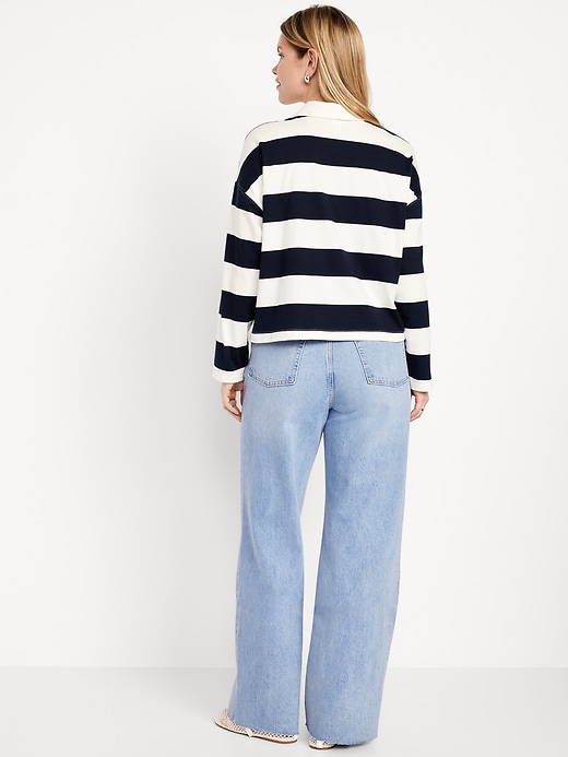 Image number 5 showing, Extra High-Waisted Wide-Leg Jeans