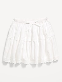 View large product image 4 of 4. Eyelet Trim Tiered Skirt for Girls