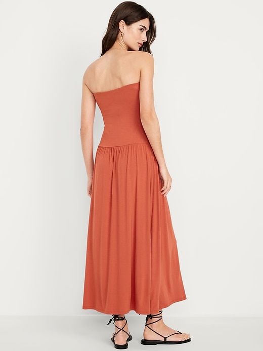 Image number 8 showing, Fit & Flare Drop-Waist Maxi Dress