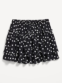 Image number 1 showing, Printed Tiered Ruffled Skirt for Girls