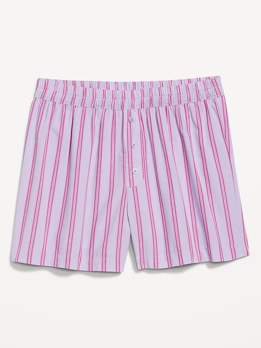 Image number 4 showing, Poplin Boxer Pajama Shorts