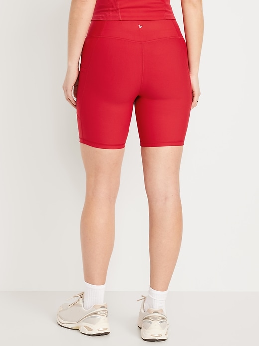 Image number 5 showing, High-Waisted PowerSoft Biker Shorts -- 8-inch inseam