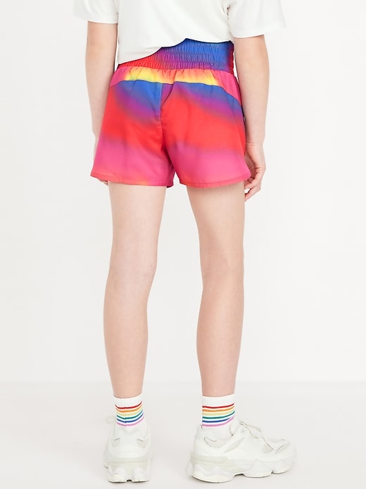 View large product image 2 of 3. High-Waisted Dolphin-Hem Run Shorts for Girls