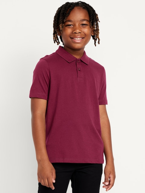 Polo d’uniforme scolaire en jersey pour Garçon