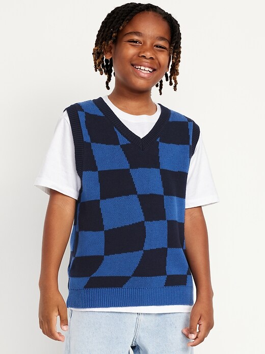 View large product image 1 of 2. Sweater-Knit Vest for Boys