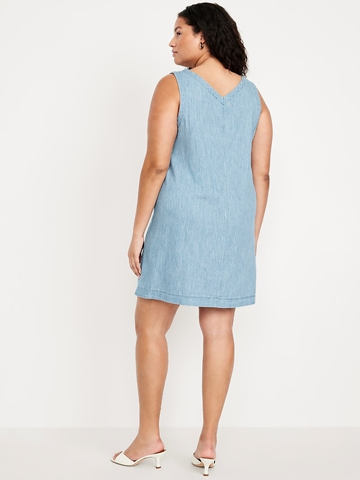 Image number 7 showing, Sleeveless Button-Front Mini Dress