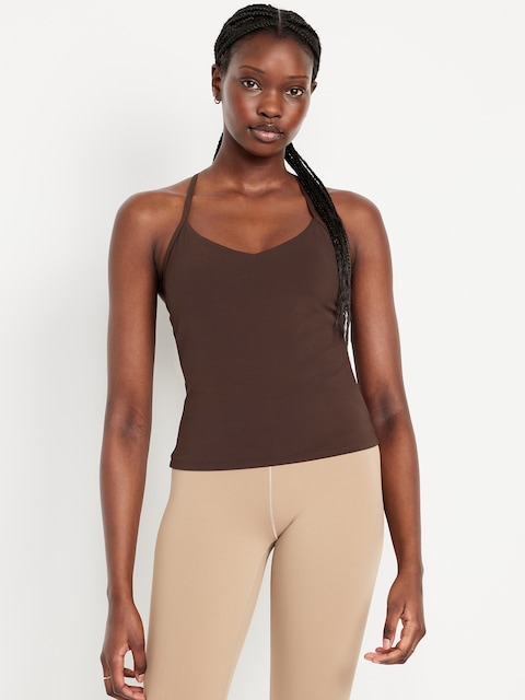 StudioSmooth Racerback Support Top - Brown