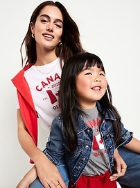 View large product image 3 of 3. Short-Sleeve Canada Logo-Graphic Bodysuit for Baby