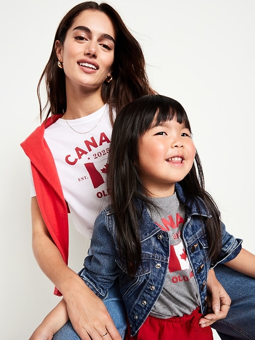 View large product image 2 of 2. Canada Flag Graphic T-Shirt