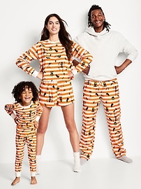 View large product image 3 of 3. Gender-Neutral Snug-Fit Graphic Pajama Set for Kids