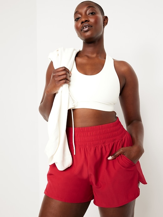 Image number 3 showing, Extra High-Waisted Crinkle Run Shorts -- 3-inch inseam