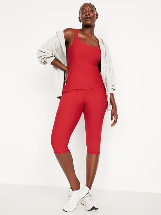 Image number 3 showing, High-Waisted PowerSoft Capri Pocket Leggings
