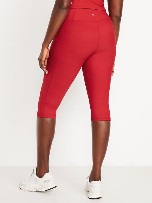 Image number 5 showing, High-Waisted PowerSoft Capri Pocket Leggings