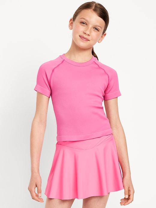 View large product image 1 of 4. Fitted Seamless Performance Top for Girls