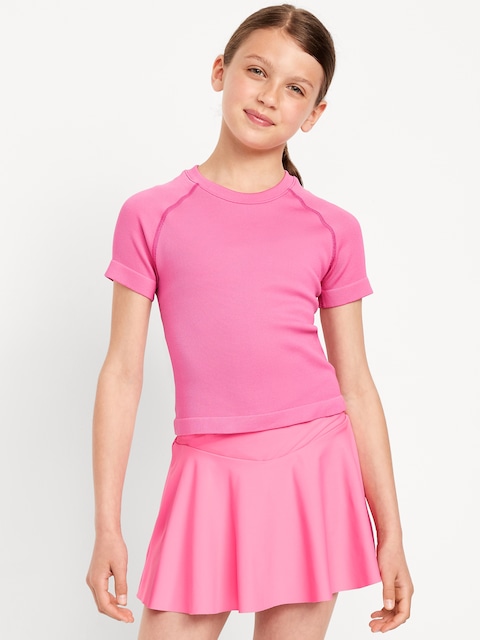 Fitted Seamless Performance Top for Girls