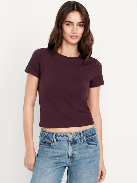 Bestee Crop T-Shirt - Red