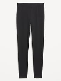 View large product image 4 of 6. High-Waisted Jersey Fashion Layering Leggings