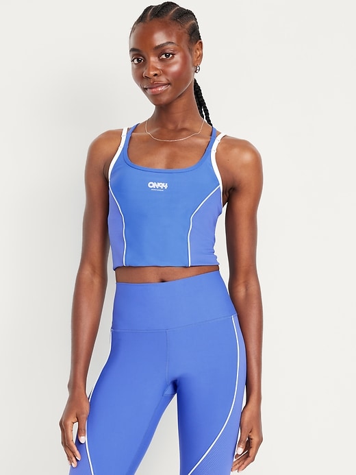 Image number 1 showing, Light Support PowerSoft Longline Sports Bra