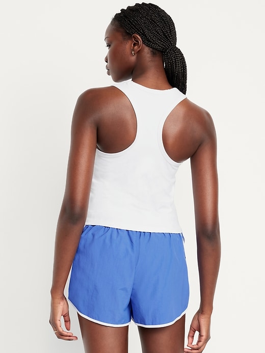 Image number 2 showing, PowerSoft Racerback Cropped Shell Tank