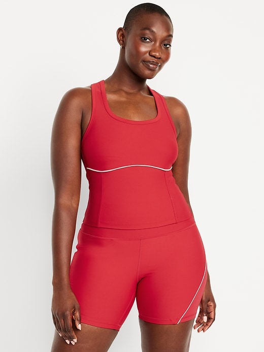 Image number 5 showing, PowerSoft Racerback Cropped Shell Tank