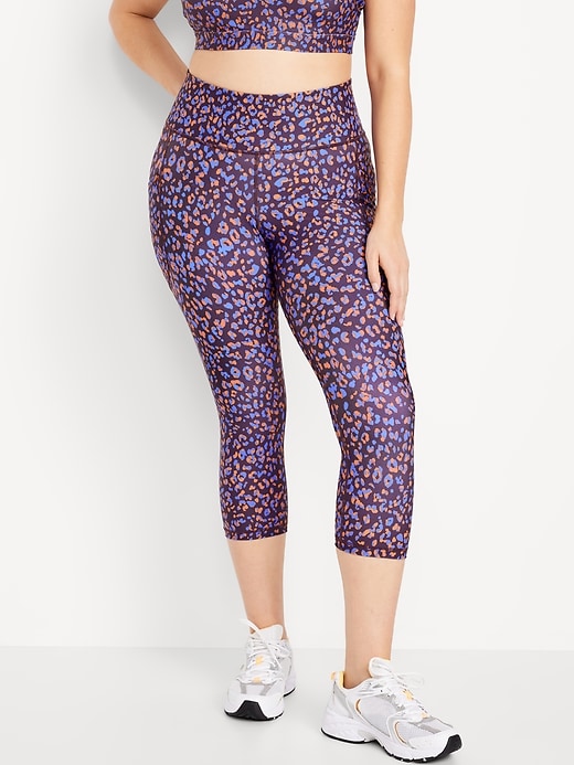 Image number 4 showing, High-Waisted PowerSoft Crop Pocket Leggings