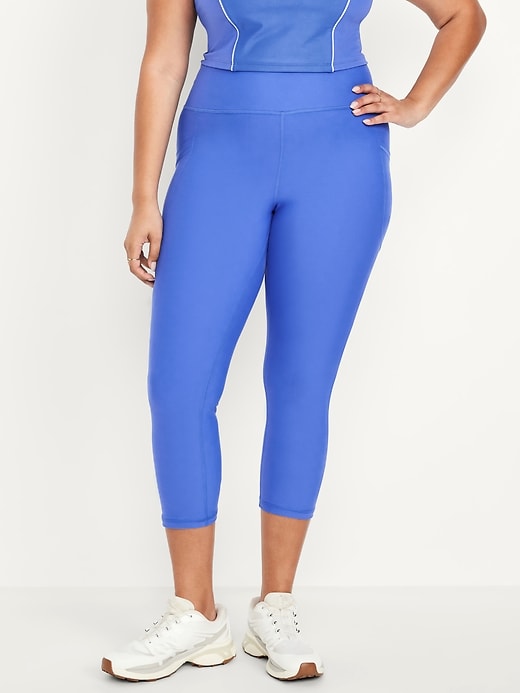 Image number 6 showing, High-Waisted PowerSoft Crop Pocket Leggings