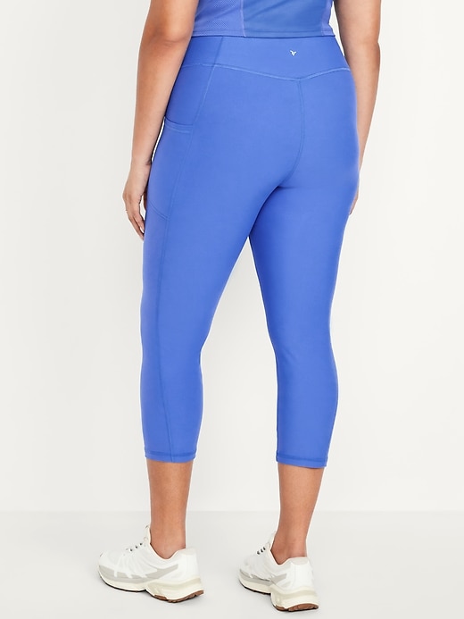 Image number 7 showing, High-Waisted PowerSoft Crop Pocket Leggings