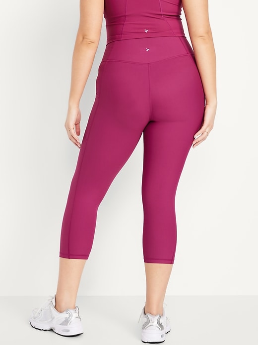 Image number 5 showing, High-Waisted PowerSoft Crop Pocket Leggings