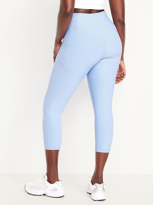 Image number 5 showing, High-Waisted PowerSoft Crop Pocket Leggings