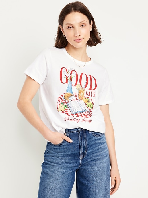 Image number 1 showing, EveryWear Crew-Neck Graphic T-Shirt