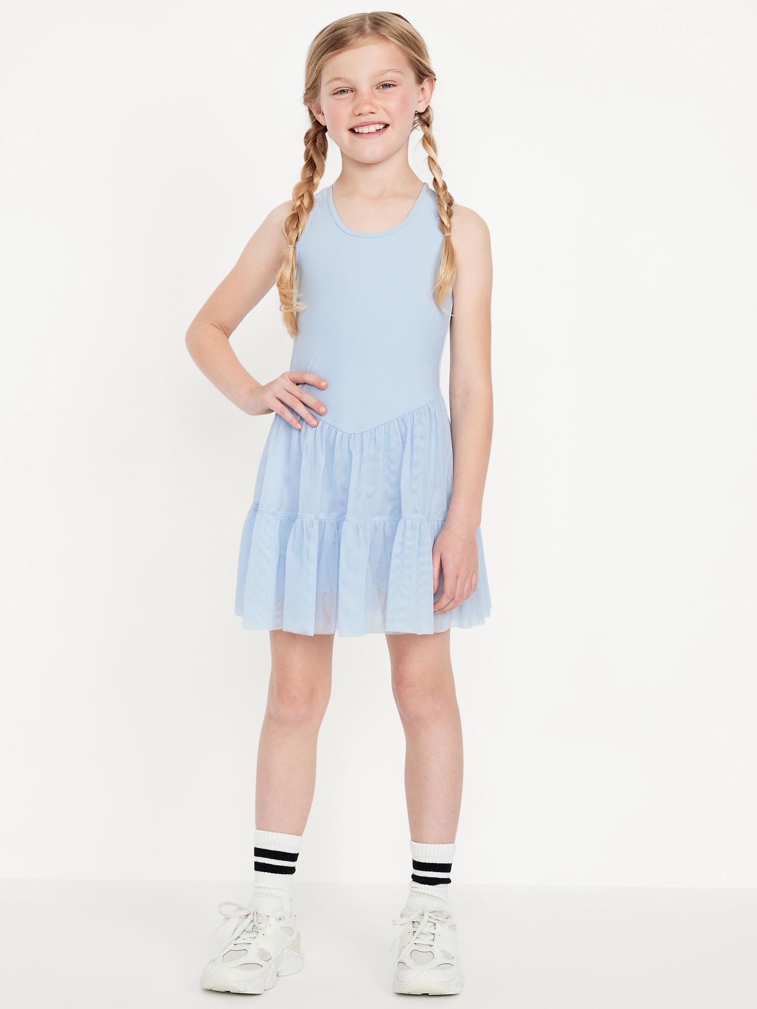 PowerSoft Sleeveless Tutu Athletic Dress for Girls