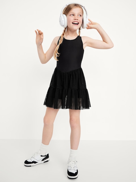PowerSoft Sleeveless Tutu Athletic Dress for Girls