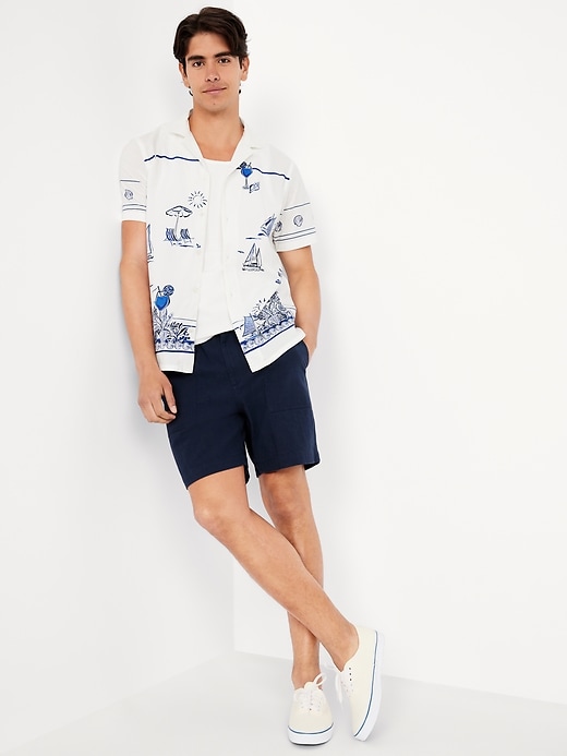 Image number 3 showing, Short-Sleeve Printed Camp Shirt