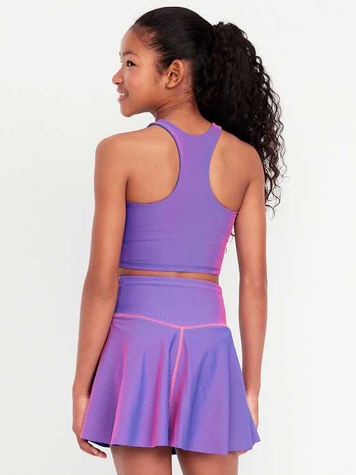 View large product image 2 of 5. PowerSoft Longline Ribbed Sports Bra for Girls