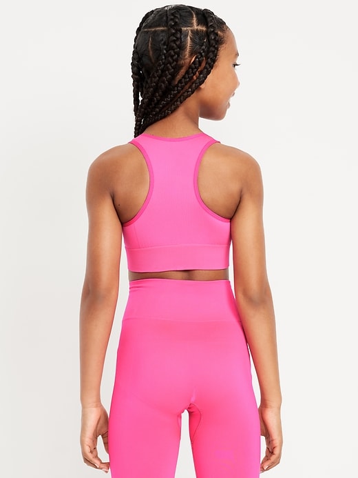 View large product image 2 of 3. Fitted Seamless Performance Bra for Girls
