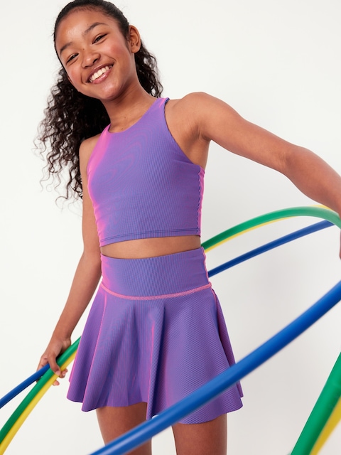 Soutien-gorge de sport long Powersoft côtelé pour fille