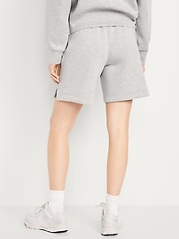 Image number 2 showing, High-Waisted Bounce Fleece Shorts -- 8-inch inseam