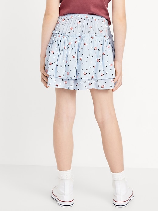 View large product image 2 of 3. Printed Tiered Ruffled Skirt for Girls