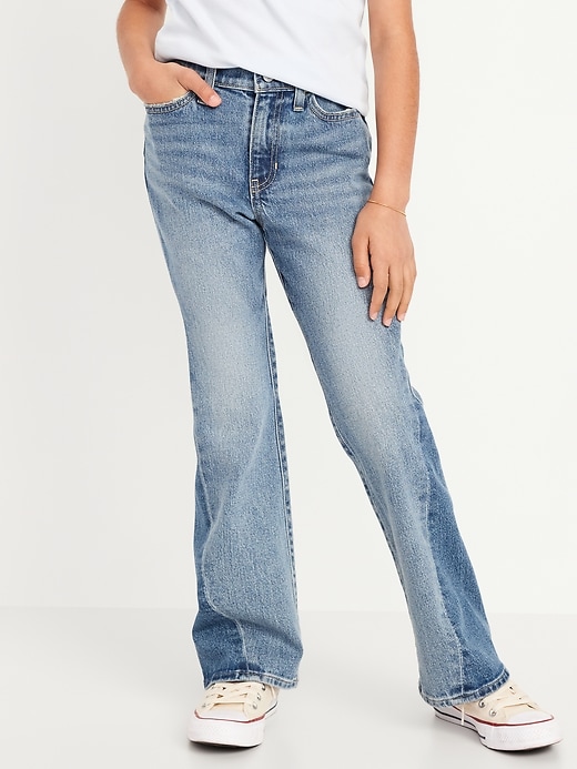 View large product image 1 of 4. High-Waisted Flare-Leg Jeans for Girls