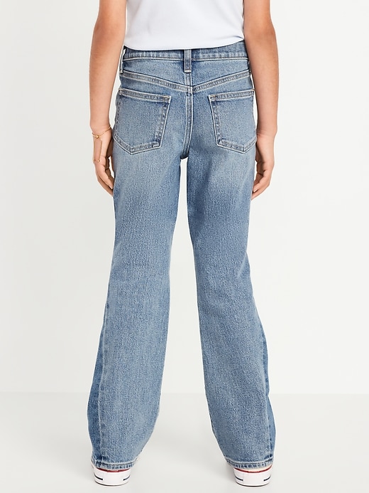 View large product image 2 of 4. High-Waisted Flare-Leg Jeans for Girls