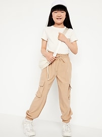 View large product image 3 of 3. High-Waisted StretchTech Performance Joggers for Girls