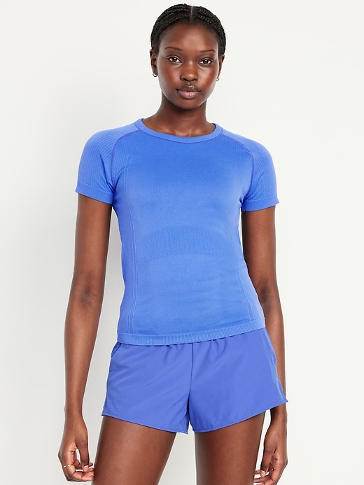 Image number 1 showing, Fluid Seamless Fitted T-Shirt