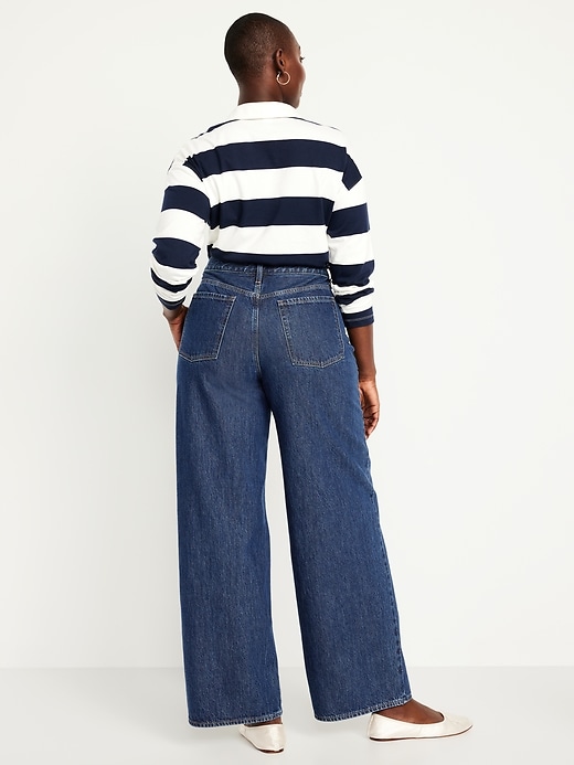 Image number 5 showing, Mid-Rise Wow Baggy Wide-Leg Jeans
