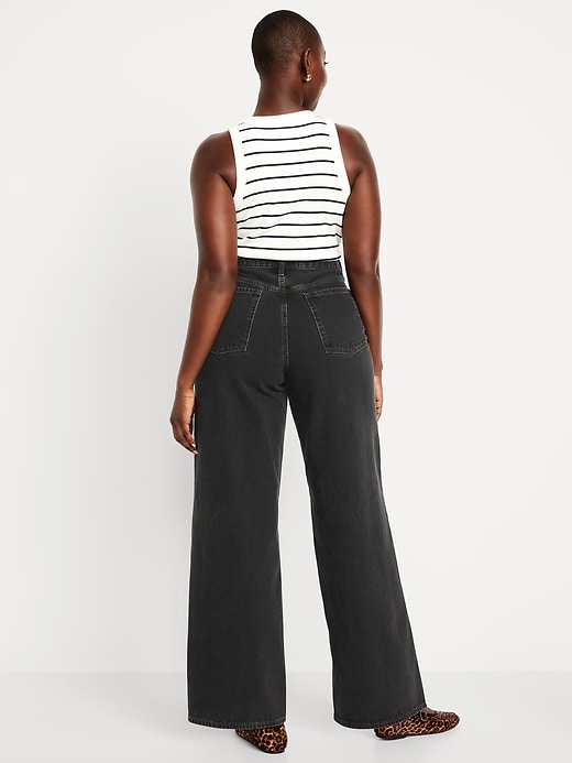 Image number 5 showing, Mid-Rise Wow Baggy Wide-Leg Jeans