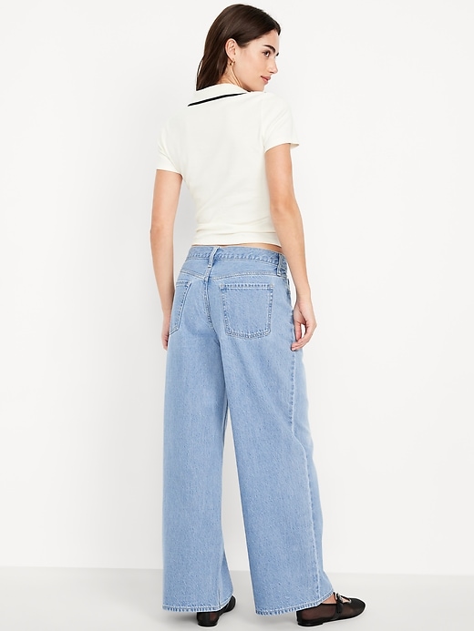 Image number 8 showing, Mid-Rise Wow Baggy Wide-Leg Jeans