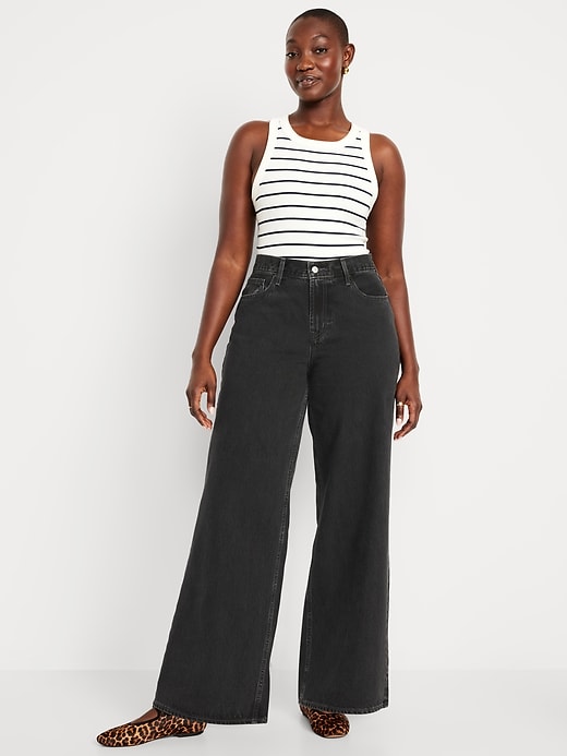 Image number 4 showing, Mid-Rise Wow Baggy Wide-Leg Jeans