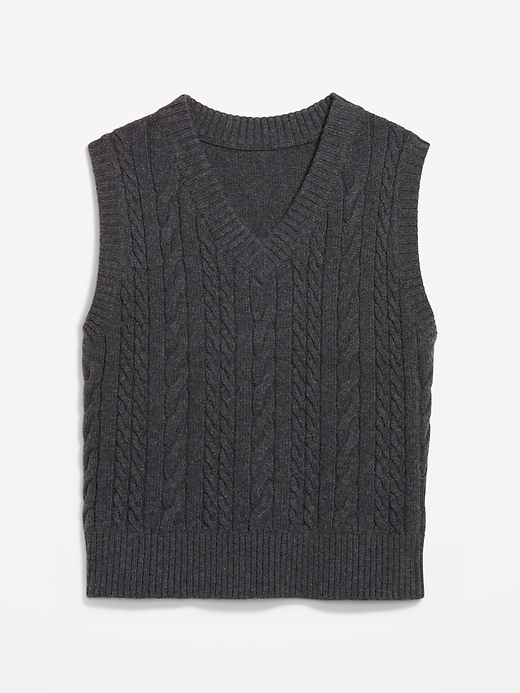 Image number 4 showing, Wool-Blend Cable-Knit Vest