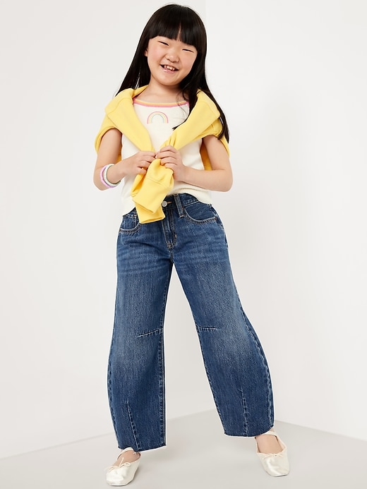Image number 3 showing, Super Baggy Barrel-Leg Jeans for Girls